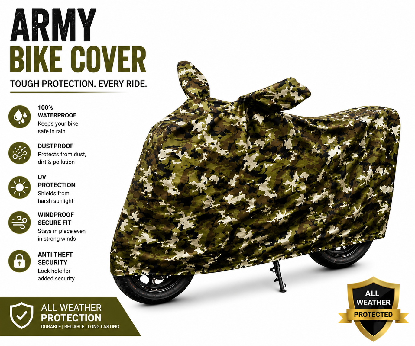 BIKE COVER 100% WATER PROOF