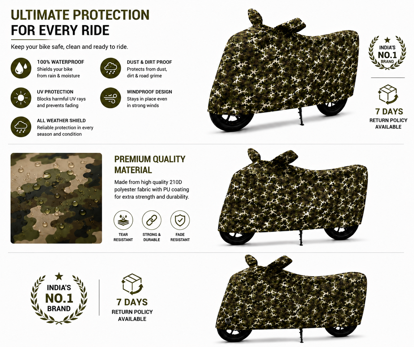 BIKE COVER 100% WATER PROOF - Image 4