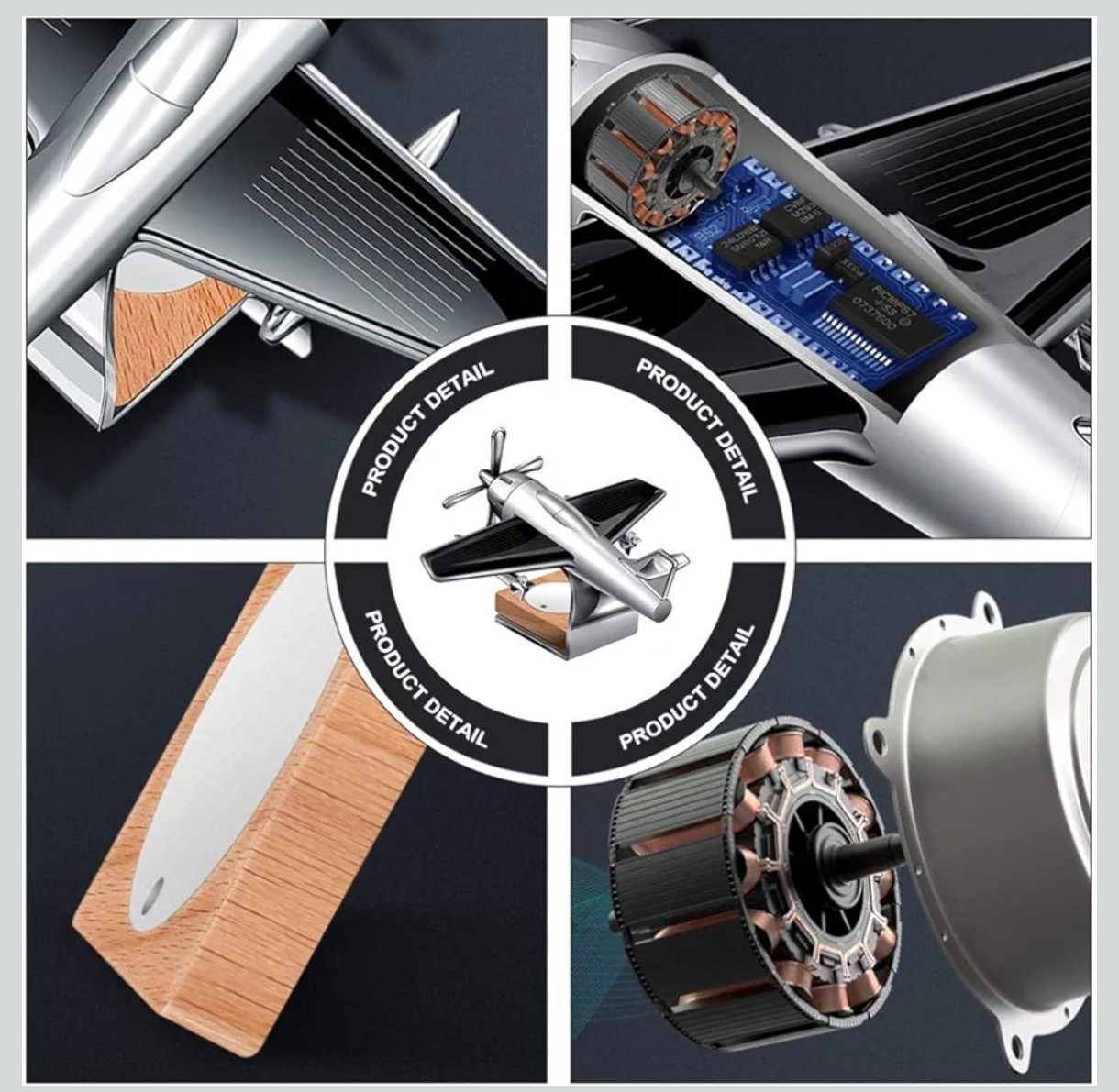 Rotating Fan car Drop Air Freshener Car Dashboard - Image 4