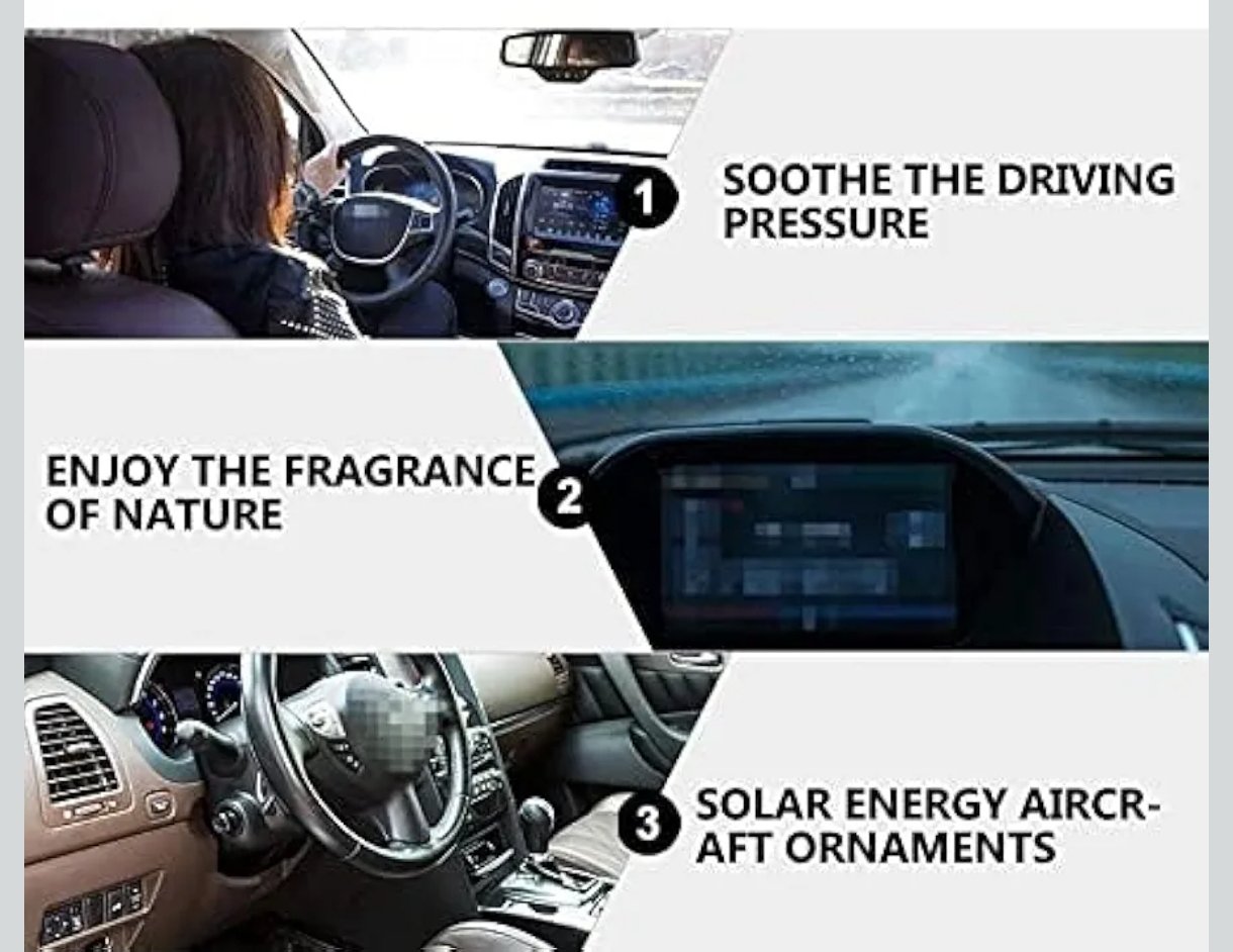 Rotating Fan car Drop Air Freshener Car Dashboard - Image 6
