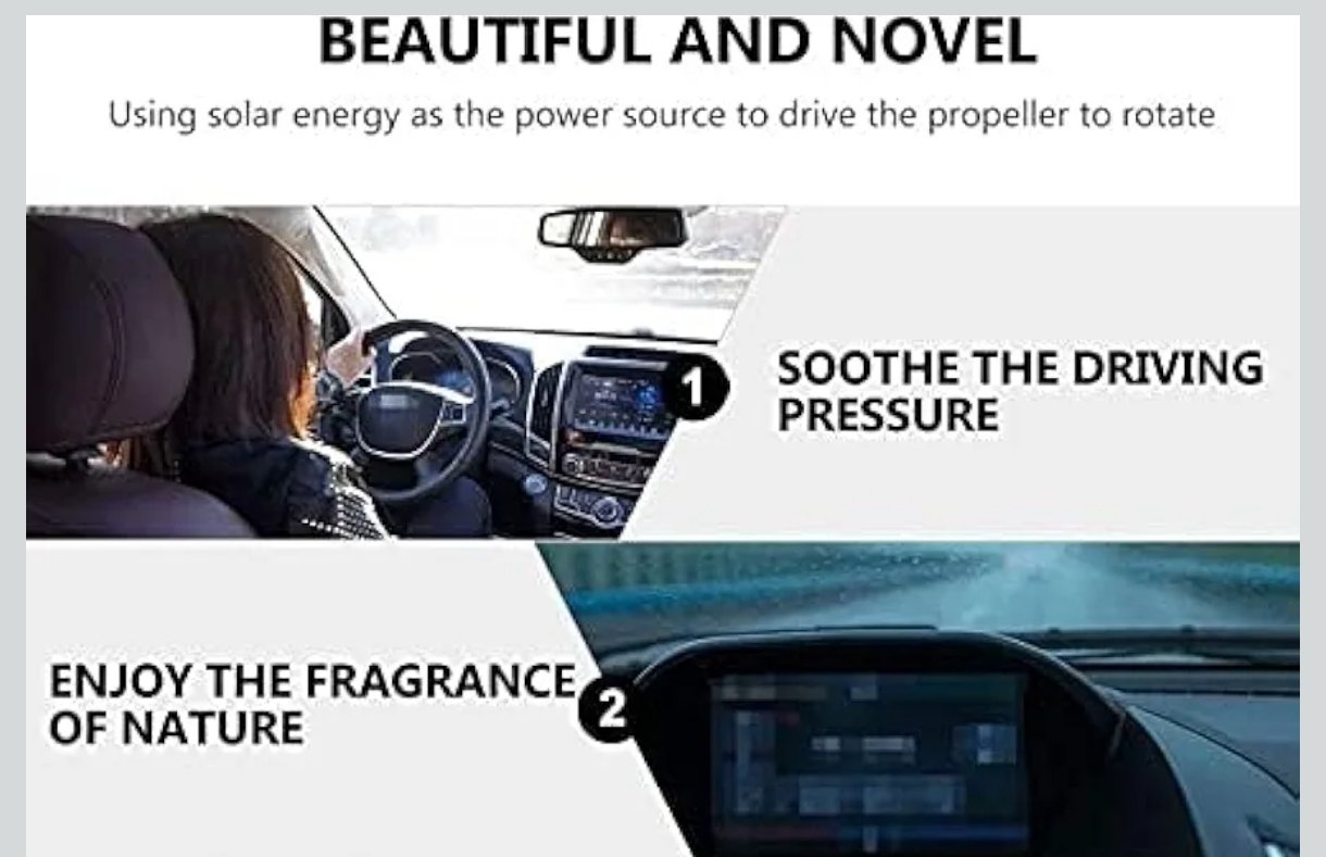Rotating Fan car Drop Air Freshener Car Dashboard - Image 11