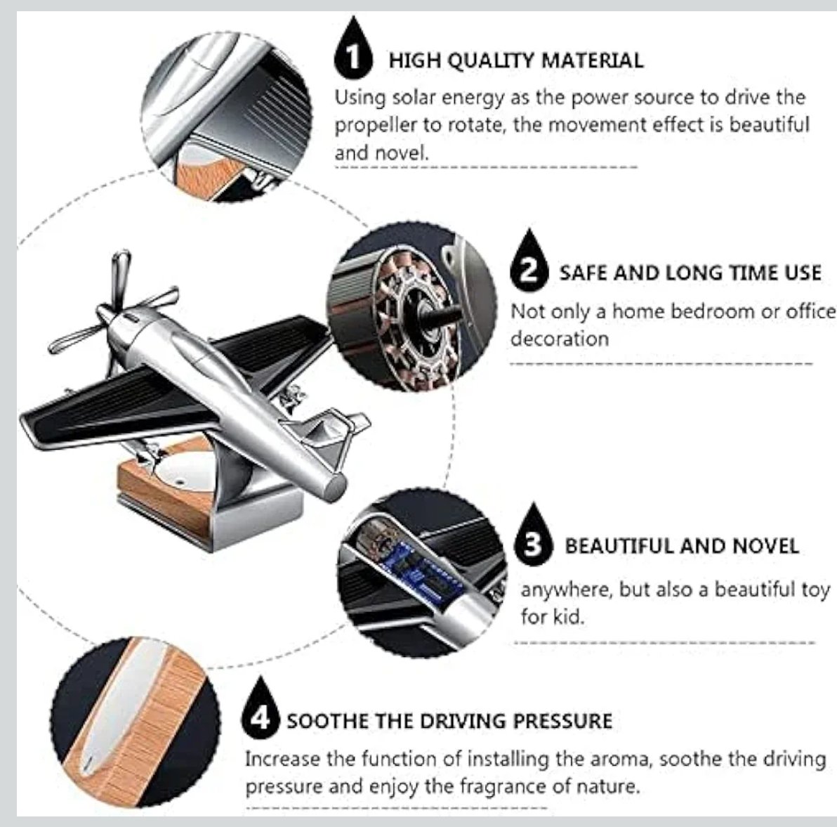 Rotating Fan car Drop Air Freshener Car Dashboard - Image 9