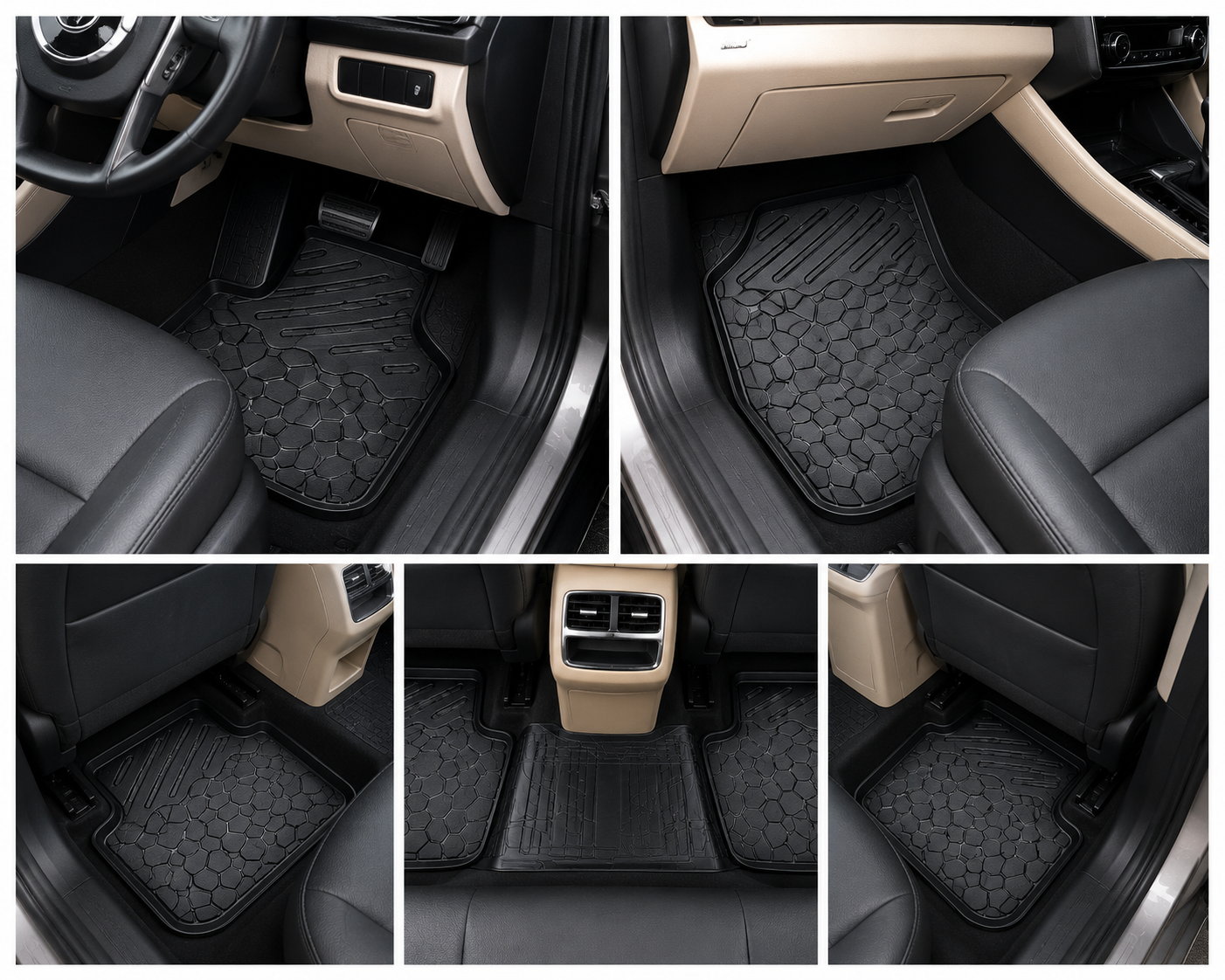 4G Plus Premium Heavy Duty Car Floor Mats Set 5 Seater - Image 5