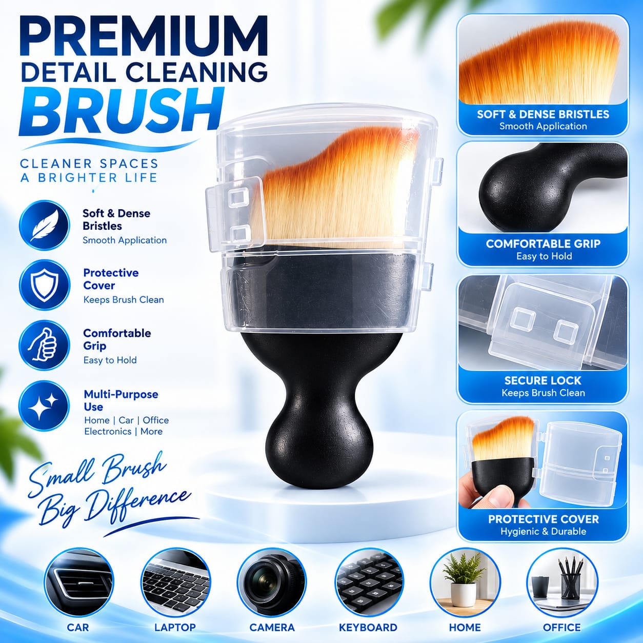 Premium Car Detailing Cleaning Brush - Image 2
