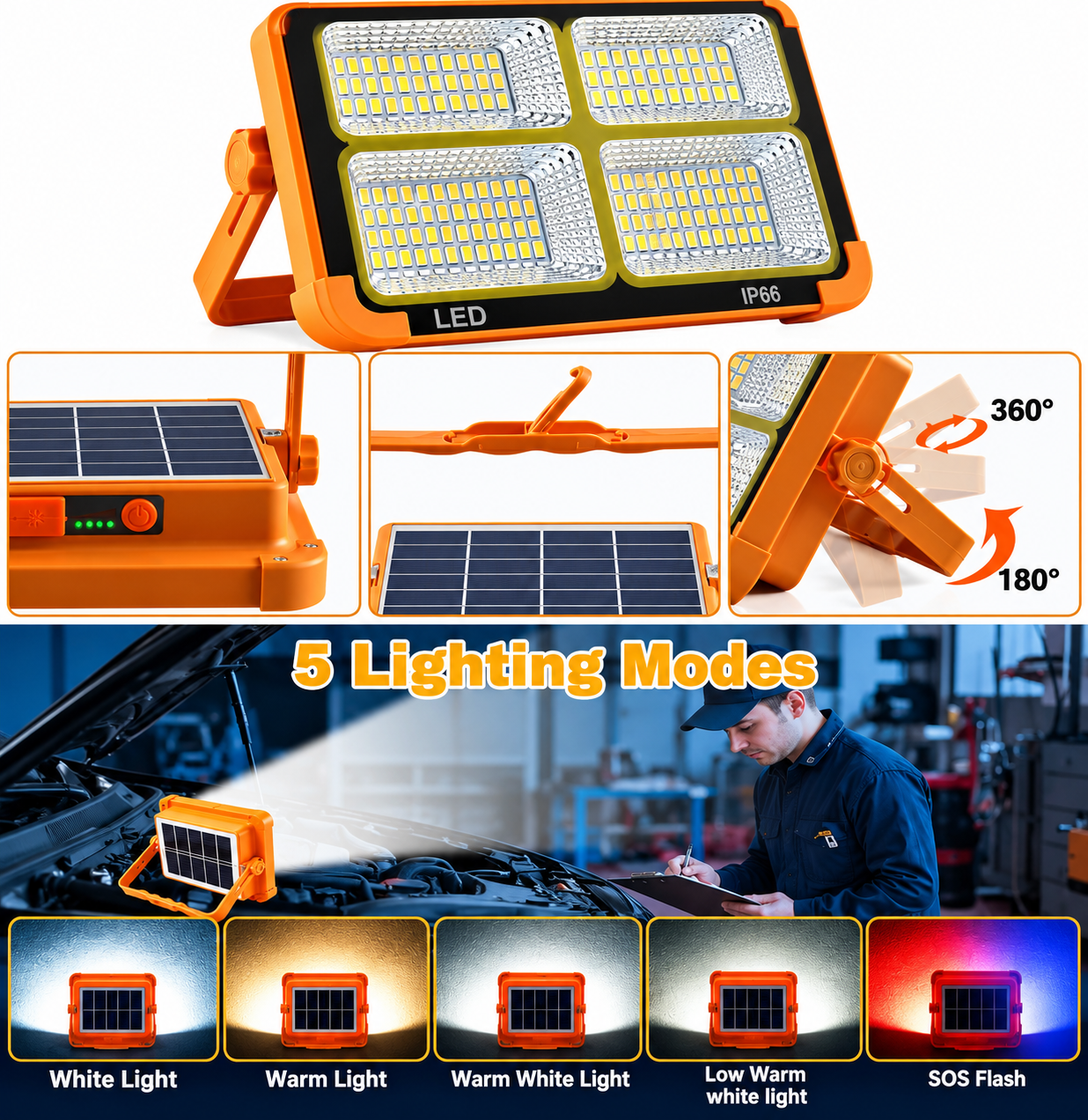 Solar LED Light for Outdoor & Home Use - Image 4