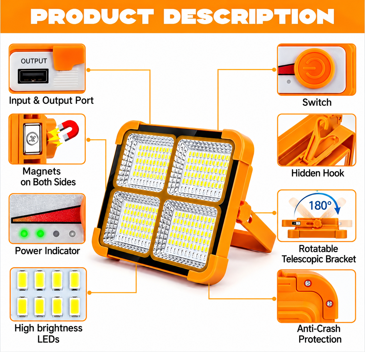 Solar LED Light for Outdoor & Home Use - Image 5